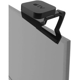 Mount Plus MP-APM-03-01 Top Shelf TV 5-inch Wide Flat Panel Adjustable Clip Mount Holder for Streaming Device, Media Boxes, Speakers and Mount Made for Apple TV (2 Pack 5 Inch)