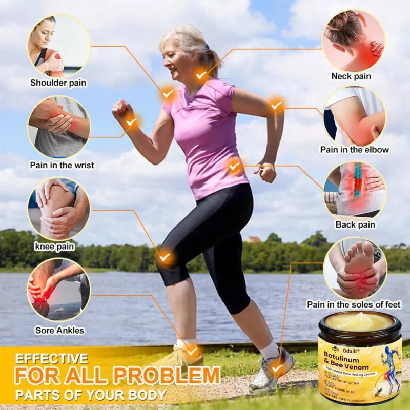 Crema Curativa Ósea Con Toxina Botulínica Y Abejas Para Aliv