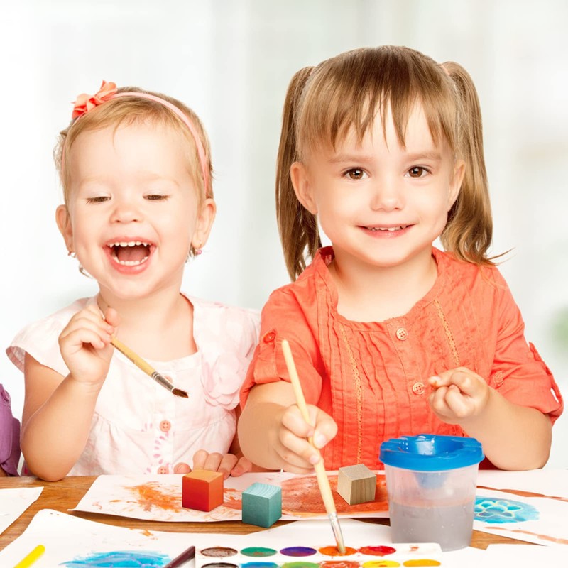 colour wooden cubes wooden blocks for craft wood block small