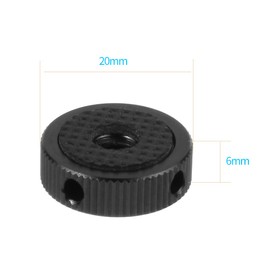 CS PRIORITY Stainless Steel 1/4 Screw Mini Tripod Adapter Mount Compatible with HERO 13 for Action Cameras photography accessaries (Black Pad)