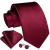 Enlision Men's Tie Wedding Ties Tie and Pocket Square Cufflinks