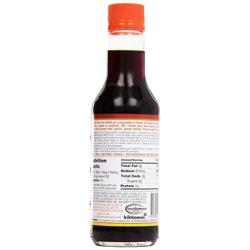 Kikkoman Marinade & Sauce Teriyaki, 10oz (Pack of 2, Total