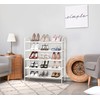 Simple Houseware 5-Tier Shoe Rack Storage Organizer, White