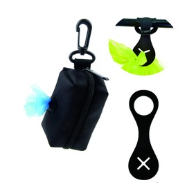 Juscuca Dog Poop Bag Dispenser, Pet Dog Waste Bag Dispenser, Dog Poop bag Holder, Leash Dispenser for Dog Waste Bags, Black