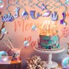 Mermaid Spiral Hanging Garland Set,8 PCS Ocean Theme Party Decorations