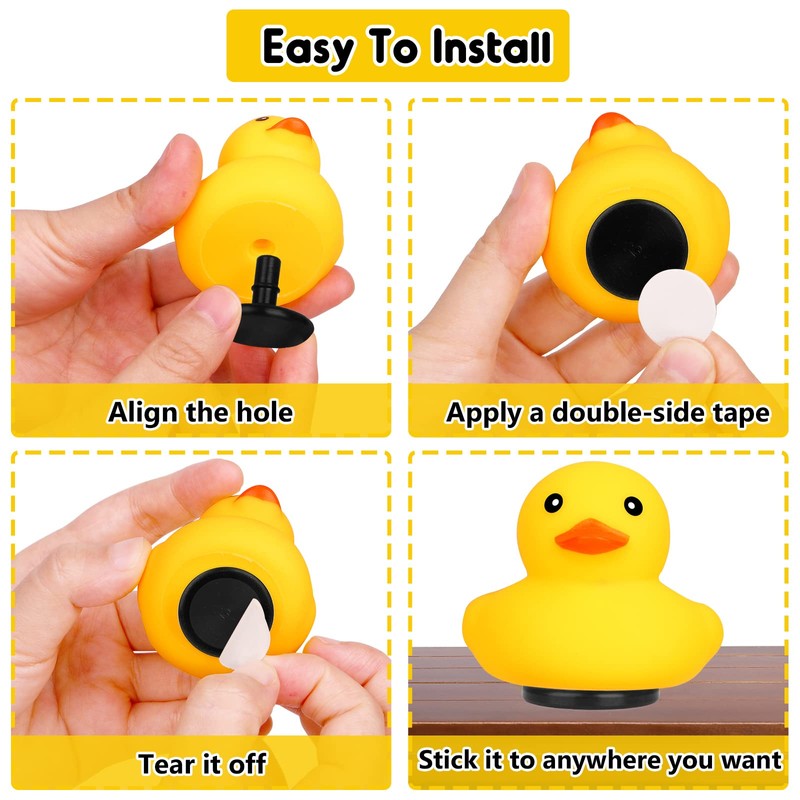 12 Packs Rubber Duck Holder Compatible with Jeep Duck Mount