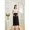 ZUMIY Women's Maternity Skirt Pleated Elastic High Waist, Pregnancy Skirt