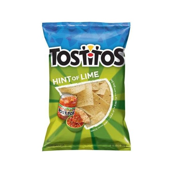 Tostitos Hint of Lime Flavored Tortilla Chips, 13 Oz (Pack of 3)