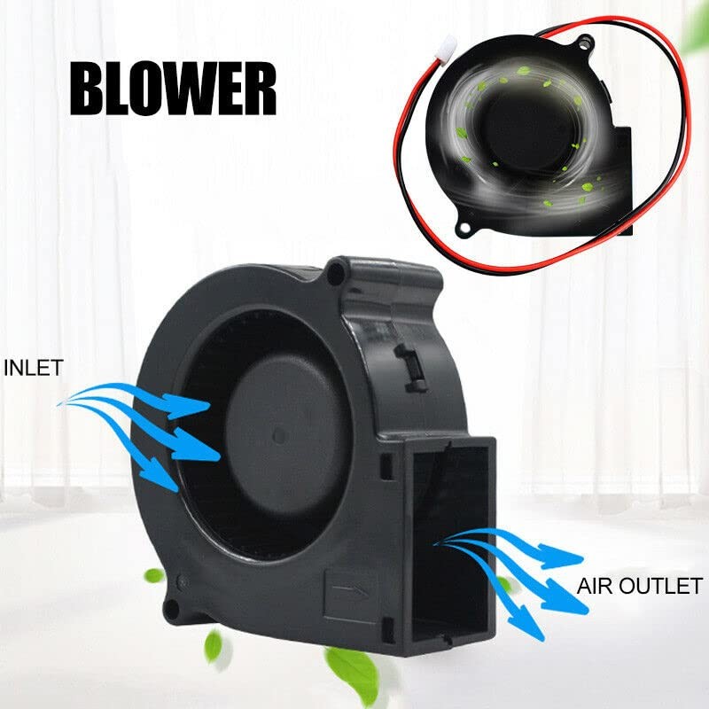12V 24V Brushless DC Blower Fan Ultra Quiet Cooling Fan
