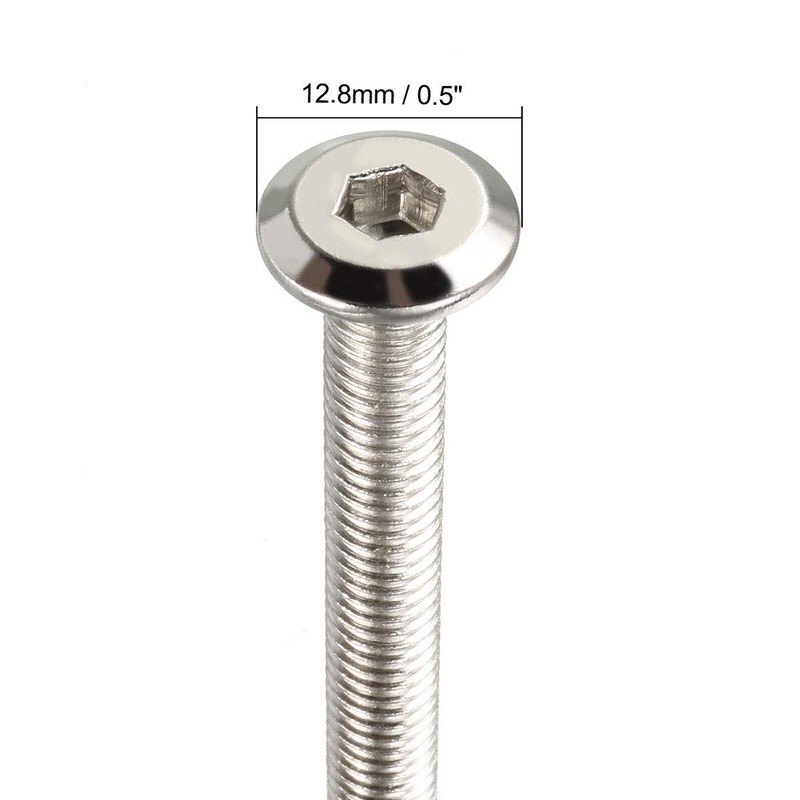 sourcing map Hexagon Socket Head Screw Furniture Screw Attachment Carbon
