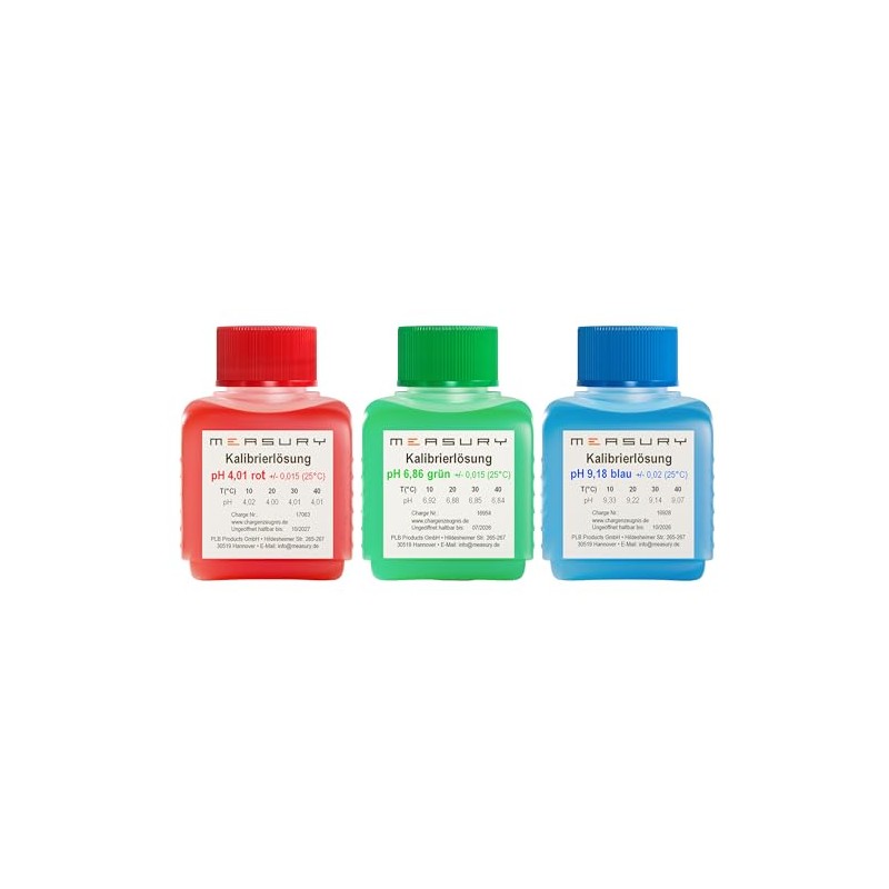 Measury pH Calibration Solution Set 4.00 + 6.86 + 9.18