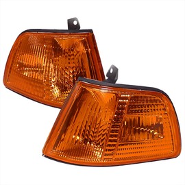Spec-D Tuning Amber Corner Signal Lights Compatible with 1990-1991 Honda Civic 2/3Dr Hatchback L+R Pair Assembly