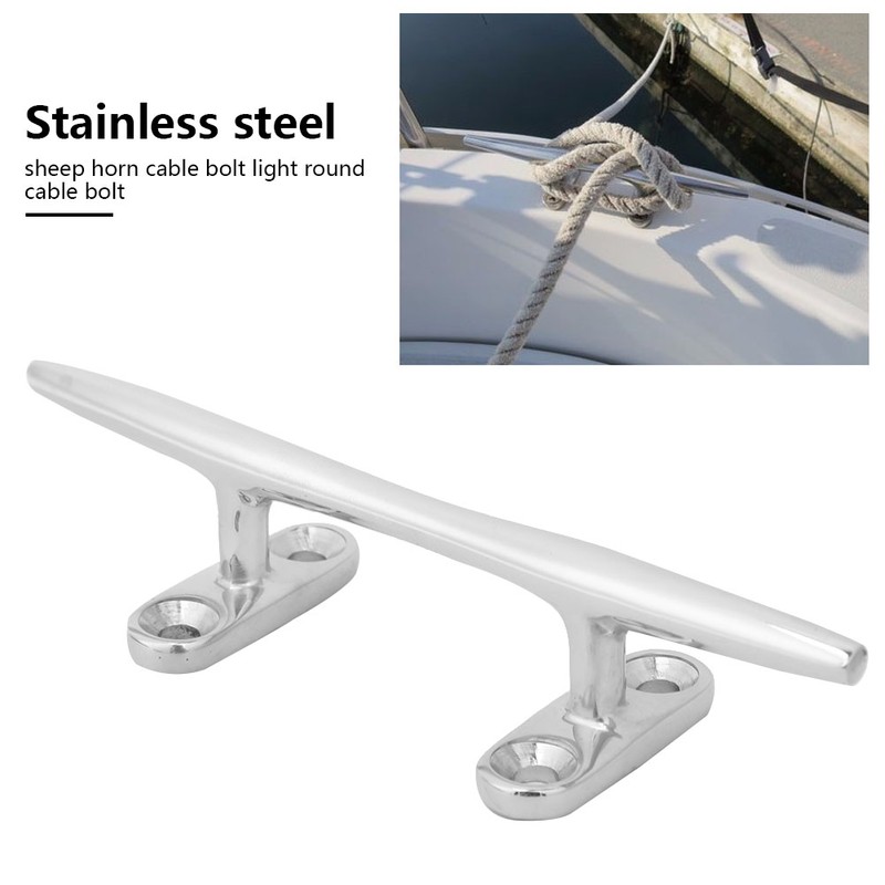 Stainless Steel Base Cleat Light Weight Mirror Polished Boat Accessory