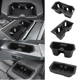 (5PCS) Cup Holder Insert for 2026 Toyota Sequoia (SR/Limited) Accessories 2023-2026 Toyota Sequoia TPE Drink Organizer Holder (Middle Console+2nd & 3rd Rear Seat+Back Central Armrest)-8 Seat Only
