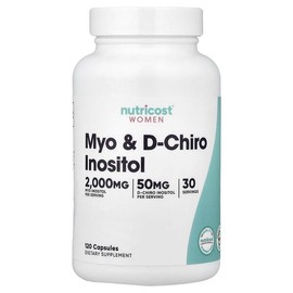 Nutricost, Women's, Myo and d-Chiroinositol, 120 Capsules / Nutricost (뉴트리코스트), 여성, 미오 및 d-카이로 이노시톨, 캡슐 120정