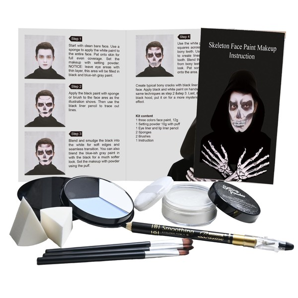 Skeleton Makeup Kit for Halloween