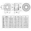 JUNYON Flange Lock Nut Nylon Lock Nut Hex Flange Lock