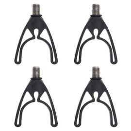 Be In Your Mind Pack of 4 M3/8 Thread U-shaped Rod Rest Rear Rests Rod Rests U-Head Rod Grips Rest Fishing Accessories for All Fishing Tubes Black
