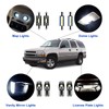 21Pcs Car Interior Lights: Super Bright Bulbs 6000K White LED