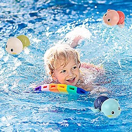 Juguetes para el Baño, 3 Piezas Lindo Juguete Tortuga para el , Juguetes Reloj Flotante, Juguetes para el Baño, Juguetes para la Piscina para...      