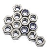 Pack of 100 M4 DIN 985 Self-Locking Nuts with Polyamide