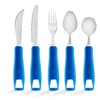 Special Supplies Adaptive Utensils 5-Piece Set Non-Weighted, Non-Slip Handles for