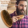Cepillo Para Barba De 11cm,Cerdas De Jabalí De Bigote Para
