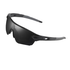 suoso Men’s Polarized Sport Sunglasses – UV400 Protection for Running, Cycling, Outdoor Adventures，Brownish Black