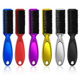 Vtrem Barber Blade Cleaning Brush: 6 Colors Small Salon Brushes Tool for Fades Cleaning Trimmer Hair Clippers Barbershop Lightweight Beard Brush