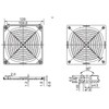 Plastic Fan Grille with Filter Insert 120 x 120 mm