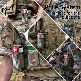 Tourniquet-Pouch-Molle, Tactical TQ Tourniquet & Trauma Medical Shear Pouch MOLLE Duty Belt Loop EMT EMS Tourniquets Pouch Holster(Army Green)