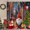 Christmas Gnome Shower Curtain Lovely Cute Gnomes Xmas Tree Gifts