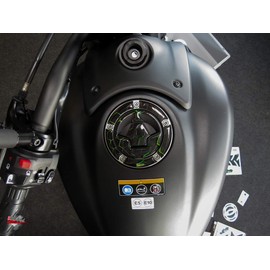 BIKE-label 640035VA Fuel Cap Pad Green Motorcycle Protection Compatible for Kawasaki