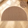 MATIRUG Indoor Door Mat,Half Circle Ultra Thin Doormat,Non Slip Washable