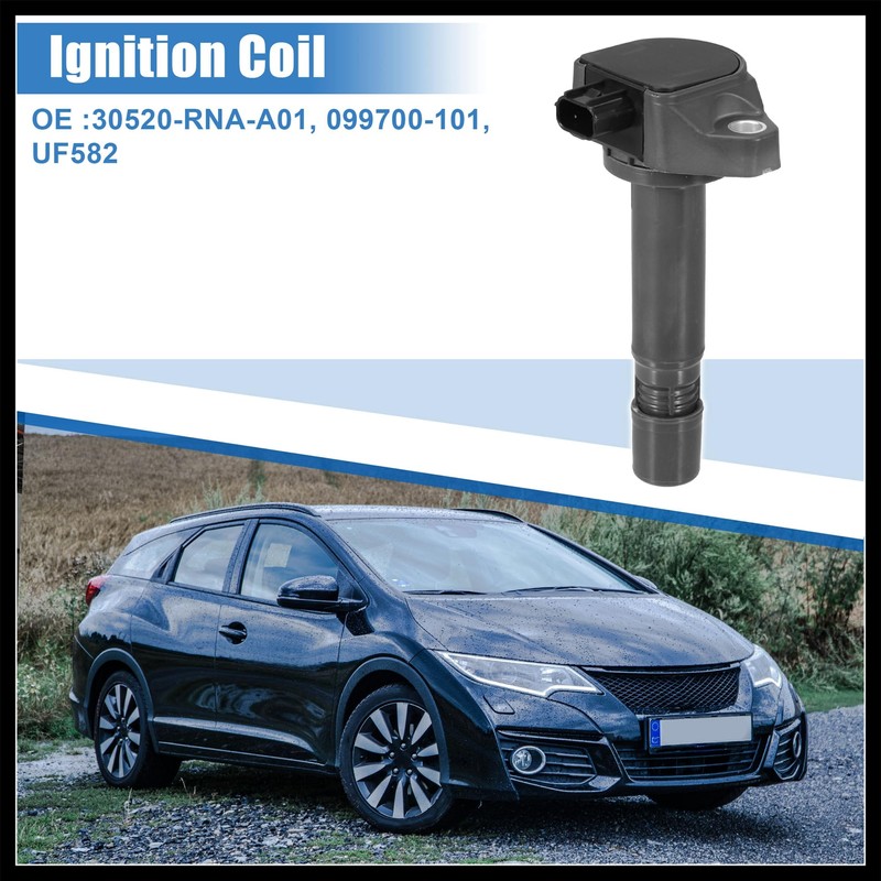 Hihaha Car Ignition Coil 30520-RNA-A01 099700-101 UF582 for Honda Civic