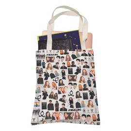 LEVLO Shadow TV Show inspired Tote Bag Warlocks Vampires Nephilims Seelies Werewolves Shopping Bag Bookish Gift (warlocks vampires)