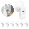 ASTER 6Pcs Shower Curtain Clips with Suction Cup, Multiple Purpose