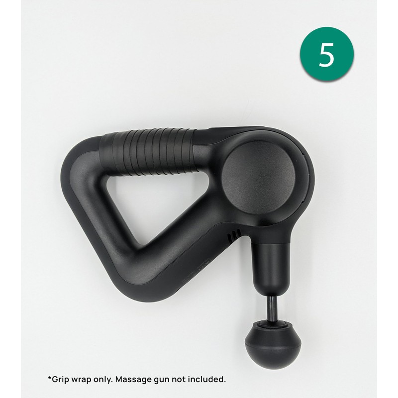 Ninefold Design Grip Wrap for Massage Gun, Adds Anti-Vibration Padding