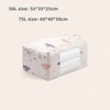 2 in 1 Large Clothes Storage Bag, 50L/75L Underbed Quilt