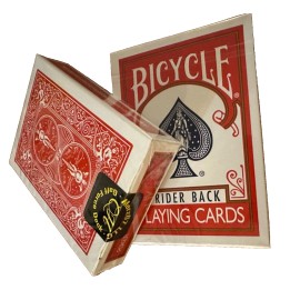 Bicycle 1 Deck One Way QUEEN HEARTS Red Force Playing Same + 4 Gaff Magic Cards