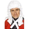 Smiffys Mens Judge's Costume Wig, White