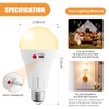Vitnucrol 4 Pack Rechargeable Light Bulbs with Remote, E26 Wireless