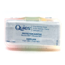 Quies Rubber Foam Ear Plugs - 3 pairs - Colour : Matched colours