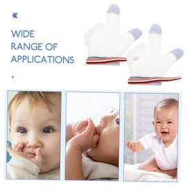 LIFKOME 1 Pair Stop Thumb Sucking Gloves, Anti-Sucking Mittens Thumb Sucking Guard Prevent Scratches Gloves No Scratch Mitts S