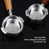 58mm Portafilter Bottomless 2 Ears Detachable Solid Wood and Stainless