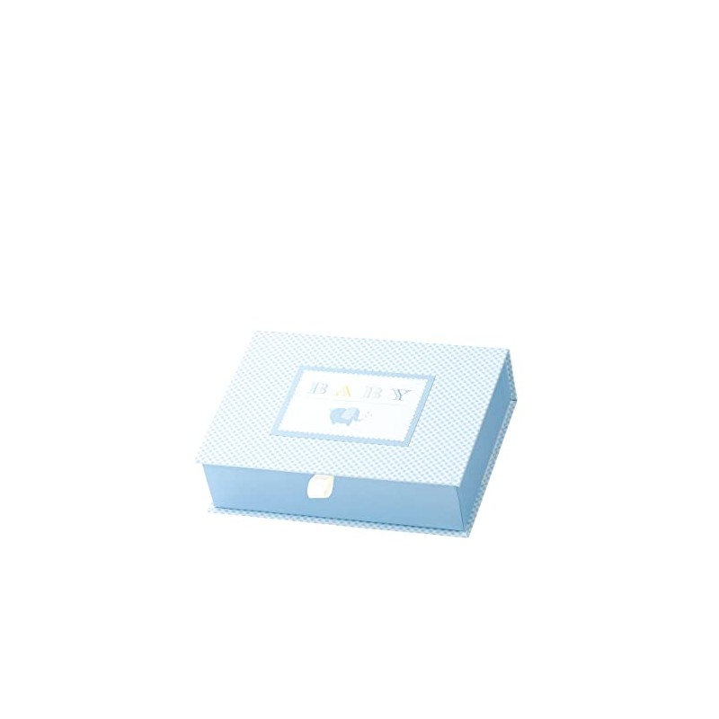 Rössler Papier 14561930000 Memory Box Baby Boy, Light Blue, 215