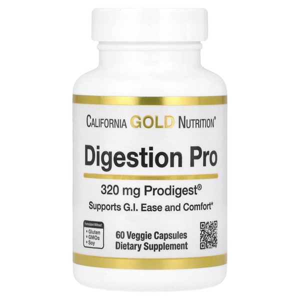 California Gold Nutrition Digestion Pro, with ProDigest®, 320 mg, 60