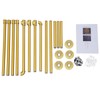 Metal Pipe Clothing Rack Wall Mounted Gold Clothes Rack for