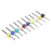 10Pcs Micro Drill Bit Set Cemented Carbide 1.2-2.1mm Printed Circuit