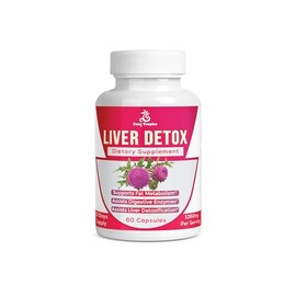 Cozy Tropics Liver Support - Liver Cleanse Detox - Antioxidant Support - Vital Liver Support Supplement - Supports Liver Health, Promotes Digestion & Energy with Milk Thistle - 60 Capsules